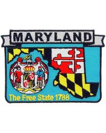 Maryland State Map Patch