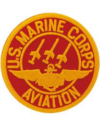 USMC Aviation Patch-Red/Gold