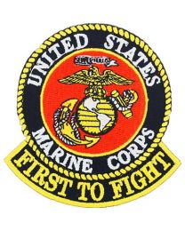 USMC First to Fight Patch-Circle