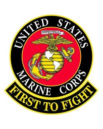 X-Large 12" USMC Logo First to Fight Patch