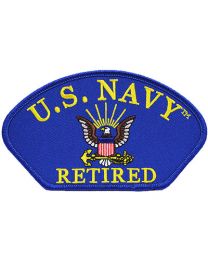 USN, Hat, Logo, Ret. Patch-NO