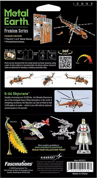 S-64 Skycrane - Metal Earth