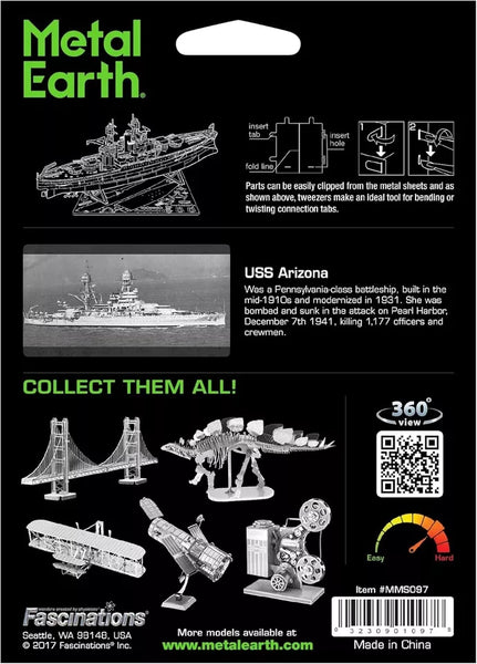 USS Arizona - Metal Earth