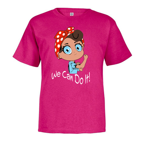 Young Rosie Youth T-Shirt-Hot Pink : S