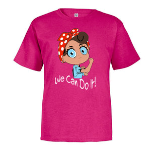 Young Rosie Youth T-Shirt-Hot Pink : XS