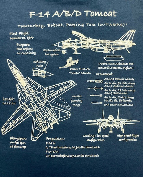 F-14 A/B/D Tomcat T-Shirt