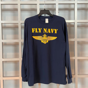 Fly Navy Long Sleeve T-Shirt