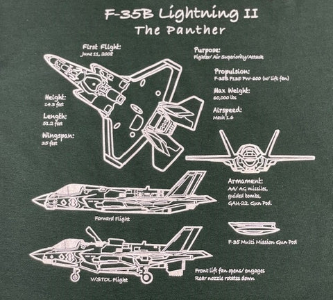 F-35 B Lightning II "The Panther" T-Shirt